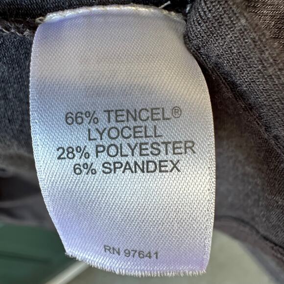 J. Jill Soft Knit Tunic Top L w/ Silver Metallic Accent Tencel Soft Cozy Fall - Picture 6 of 7